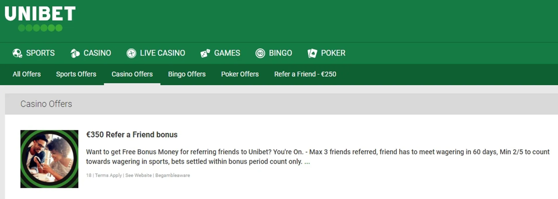 Jogo de apostas online