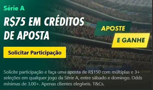 Aposta grátis no cadastro